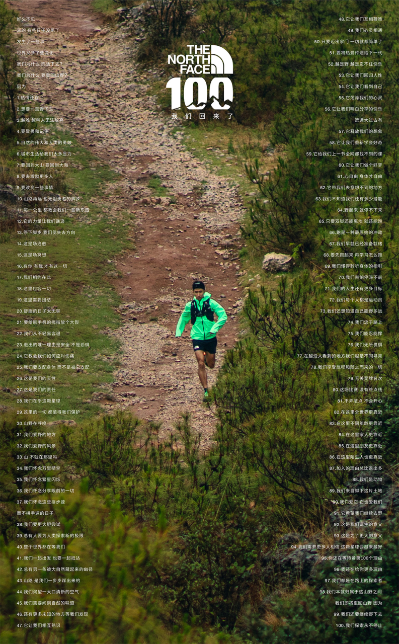 户外运动品牌的OG北面的100句经典文案-传播蛙